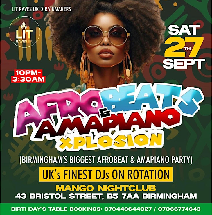 AFROBEATS & AMAPIANO XPLOSION BIRMINGHAM
