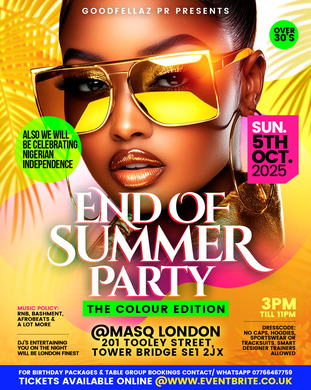 GOODFELLAZ PR  PRESENTS  THE END OF SUMMER PARTY!