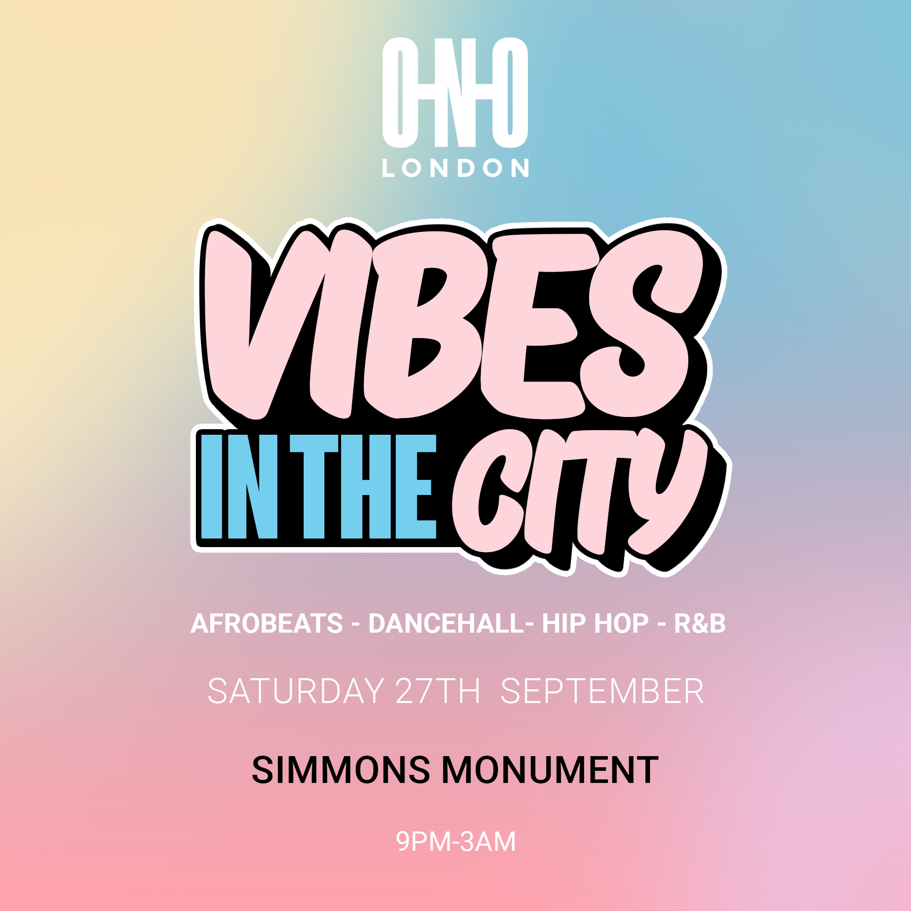VIBES IN THE CITY - END OF SUMMER PARTY (FREE B4 10:30PM WITH A TICKET)