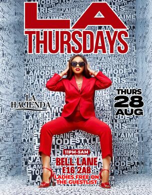 SHISHA & VIBES THURSDAY AUG 28th @ LA HACIENDA                   