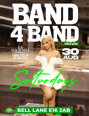BAND 4 BAND SATURDAY AUG 30th @ LA HACIENDA              