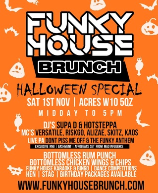 FUNKY HOUSE BRUNCH  - Halloween Special