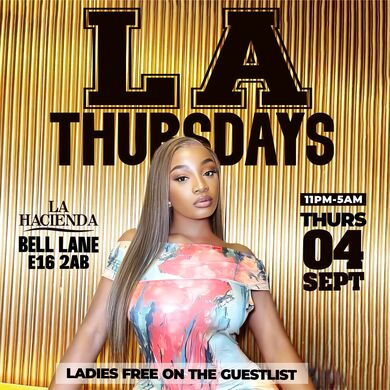 SHISHA & VIBES THURSDAY  SEP 4th LA HACIENDA                    