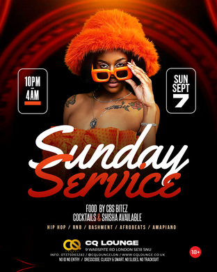 SUNDAY SERVICE @ CQ LOUNGE GARDEN 