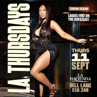 SHISHA & VIBES THURSDAY AT  LA HACIENDA 11TH OF SEPTEMBER 