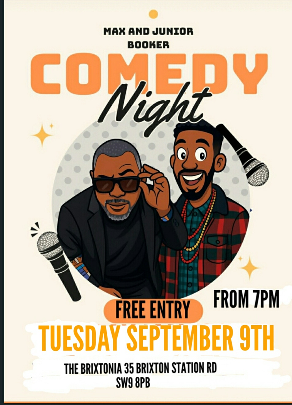 THE MAX AND BOOKER SHOW. TUESDAY SEPTEMBER 9TH