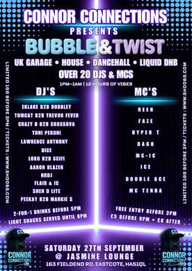  Connections presents Bubble & Twist
