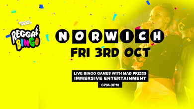 Reggae BINGO - Norwich - Fri 3rd October