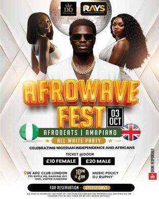 Afrowave fest All white party 