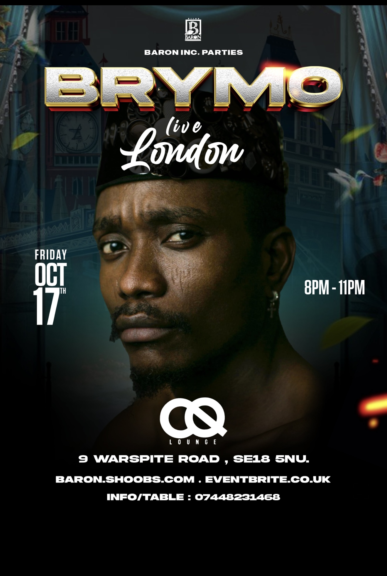Brymo Live in LONDON