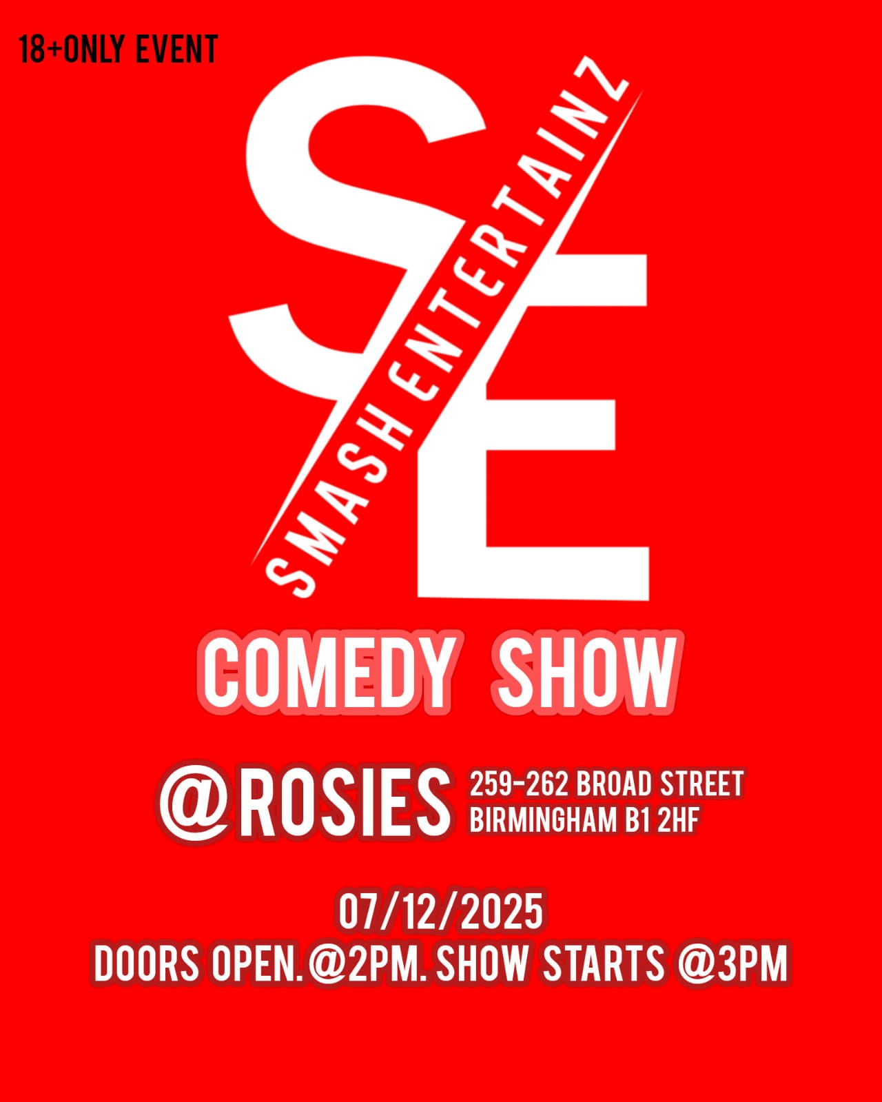 SMASH & CO COMEDY SHOW!!!