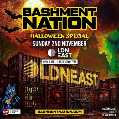 BASHMENT NATION - London's Biggest Halloween Day Party (1500+ RAVERS)