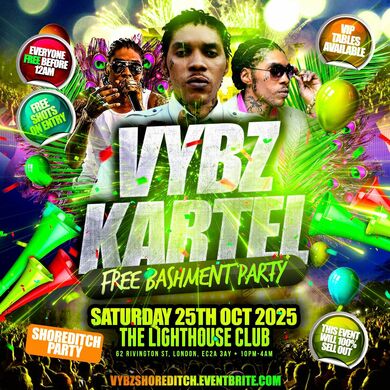 Vybz Kartel - Free Bashment Party - Everyone Free Before 12AM