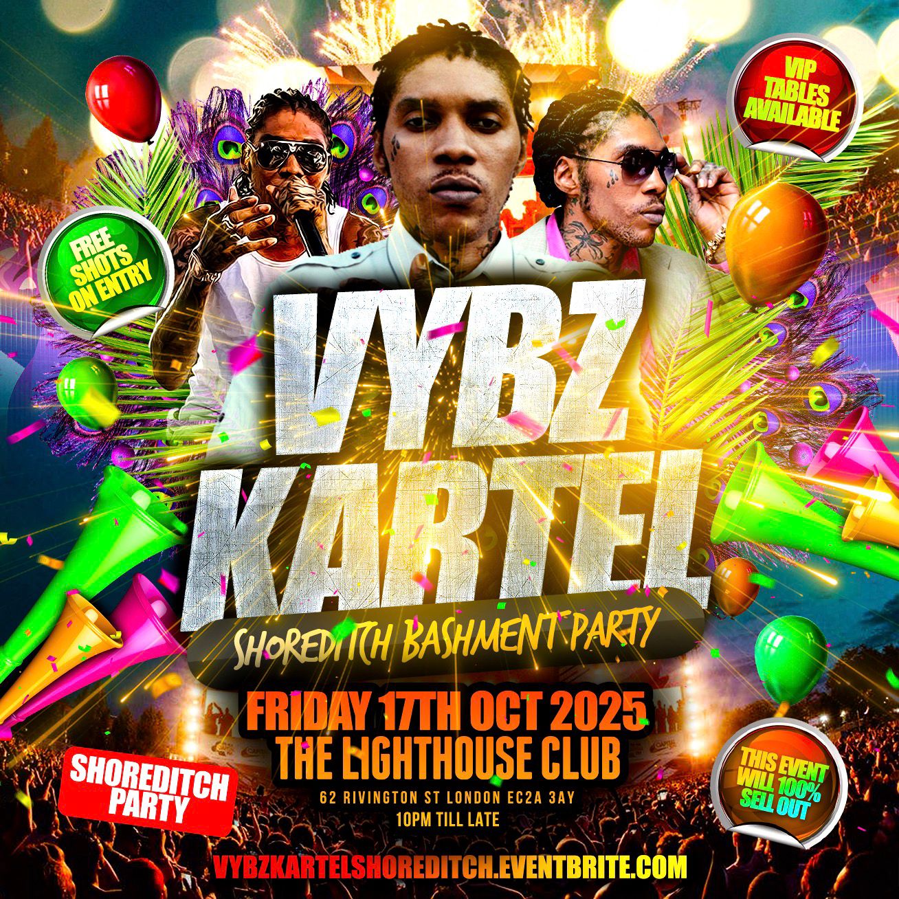 Vybz Kartel - Shoreditch Bashment Party