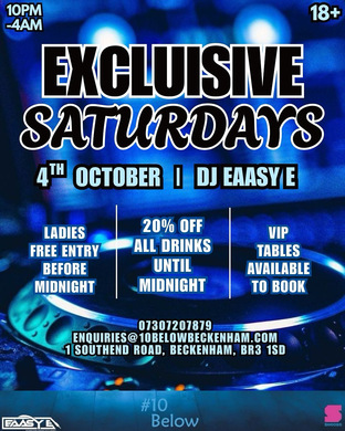 EXCLUSIVE SATURDAYS