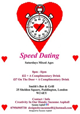 Speed Dating. Mixed Ages. Saturdays   