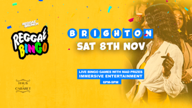 Reggae Bingo - BRIGHTON - Sat 8th Nov