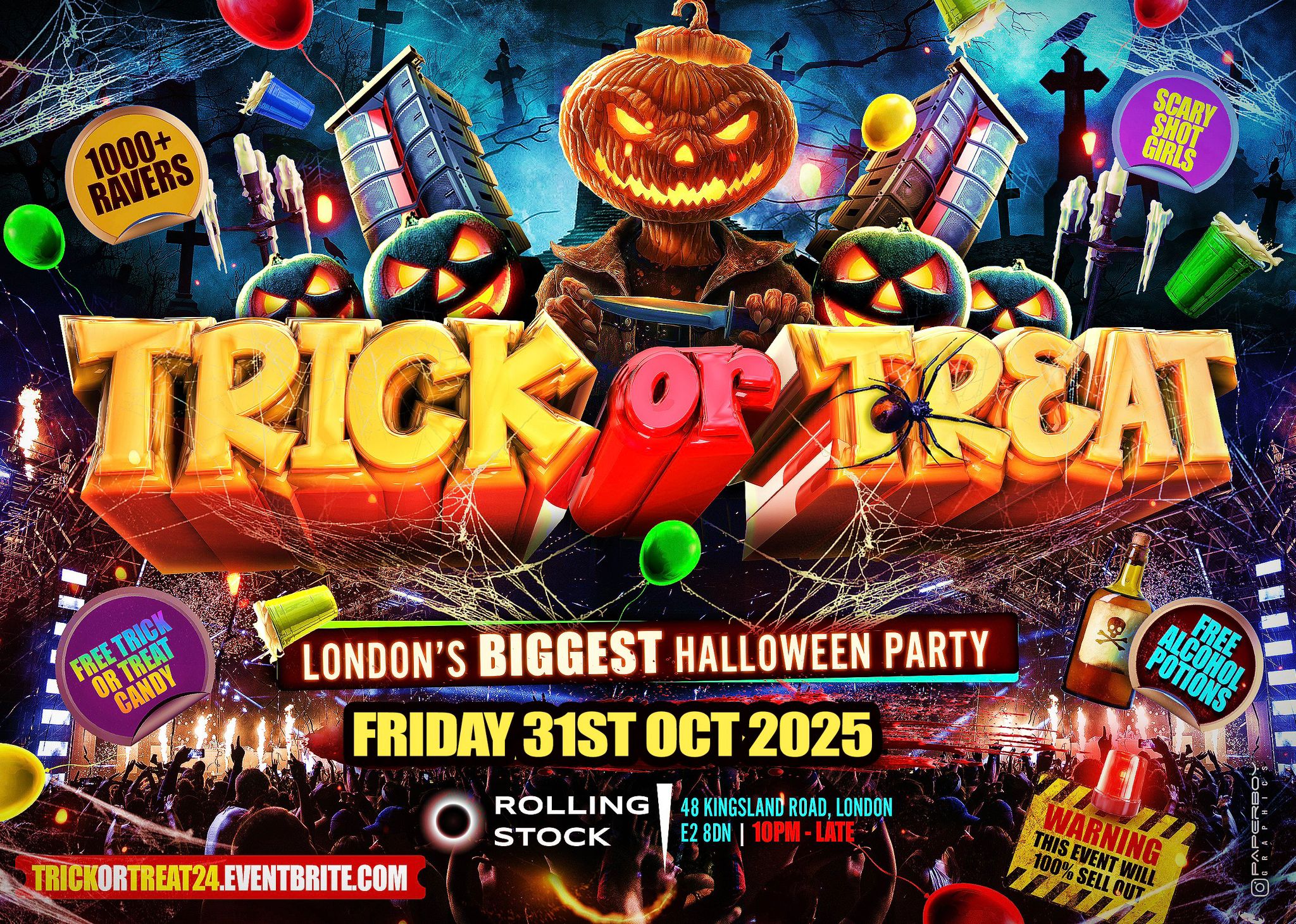 Trick Or Treat LDN - London’s Biggest Halloween Party