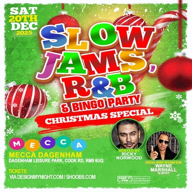 Slow Jams R&B Bingo Party 