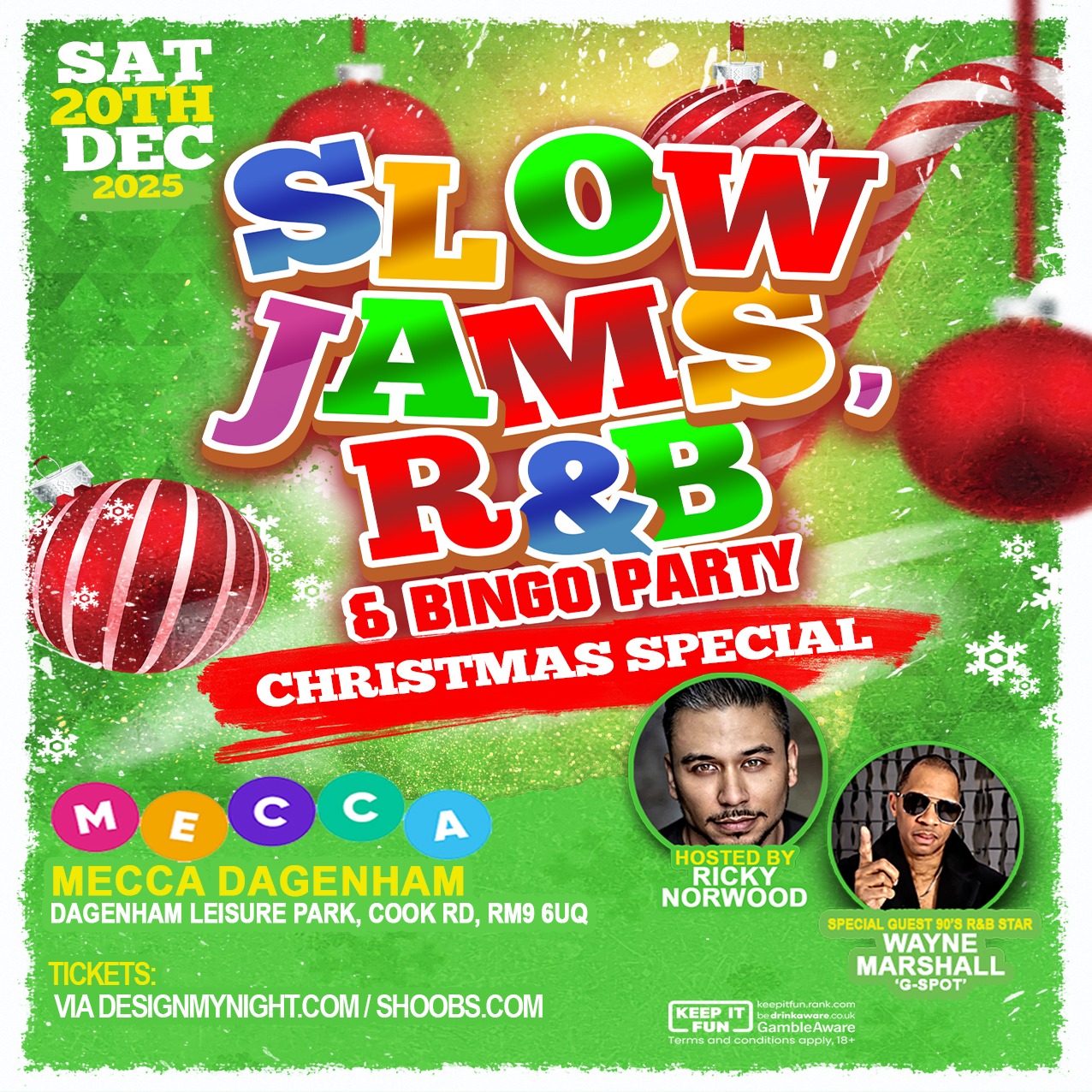 Slow Jams R&B Bingo Party 