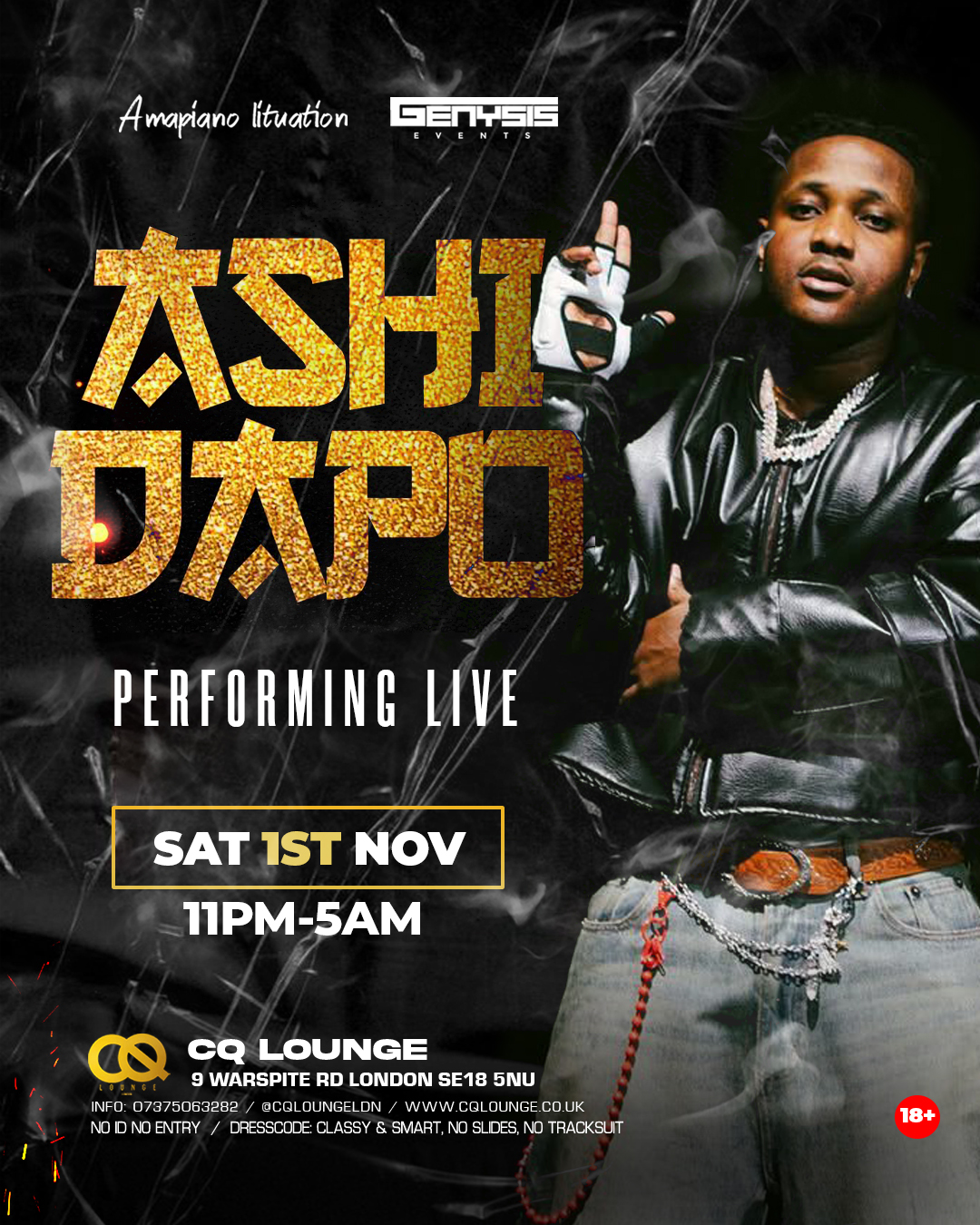 ASHIDAPO PREFORMING LIVE .. SAT 1ST NOVEMBER 