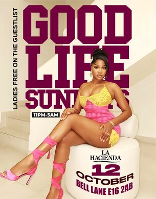GOOD LIFE  SUNDAY OCT 12th @ LA HACIENDA                  
