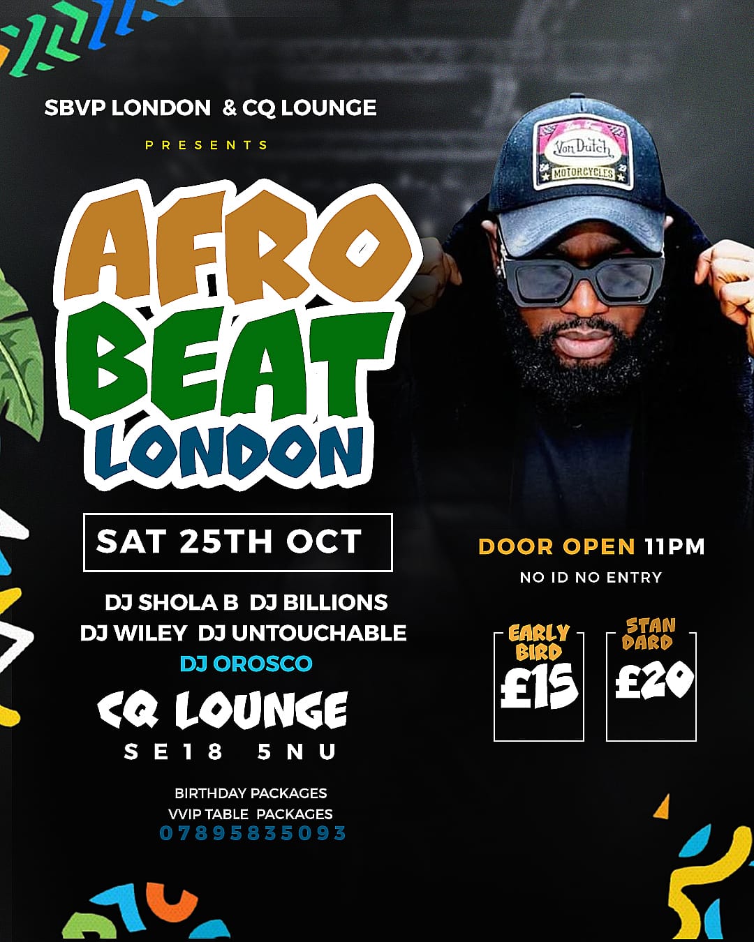 💫AFROBEAT & AMAPIANO  LONDON ON SAT 25TH OCT @CQ LOUNGE SE18 5NU 