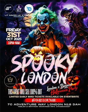 Spooky London - London's Biggest Halloween Party