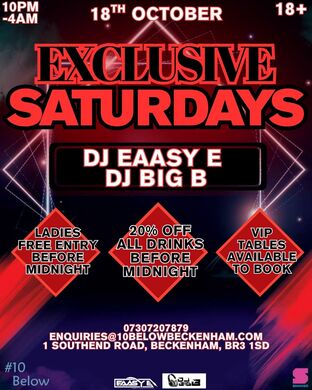 EXCLUSIVE SATURDAYS