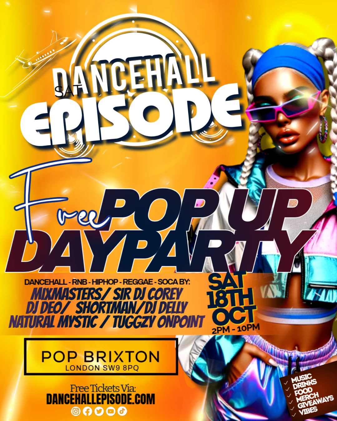 Dancehall Episode's FREE POP UP PARTY