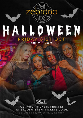 HALLOWEEN @ ZEBRANO SOHO - FRIDAY 31ST OCTOBER