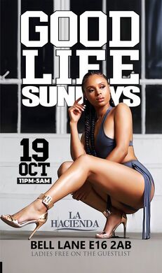 GOOD LIFE SUNDAY  AT  LA HACIENDA 19TH OF OCTOBER 