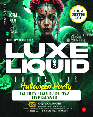 LUXE AND LIQUID HALLOWEEN PARTY 