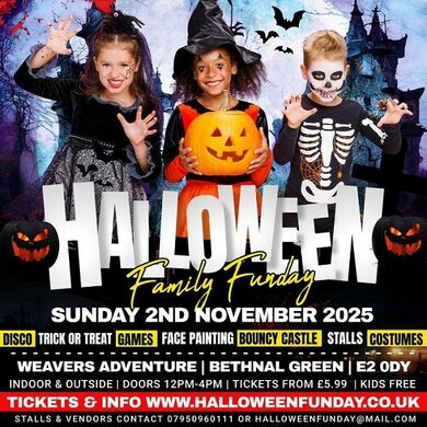 Halloween In Bethnal Green, Massive Family Funday, Disco, Games, Treat