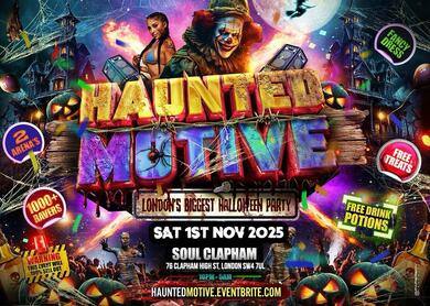 Haunted Motive - London’s Biggest Halloween Party (1000+ Ravers)