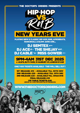 Hip-Hop vs RnB – New Year’s Eve 
