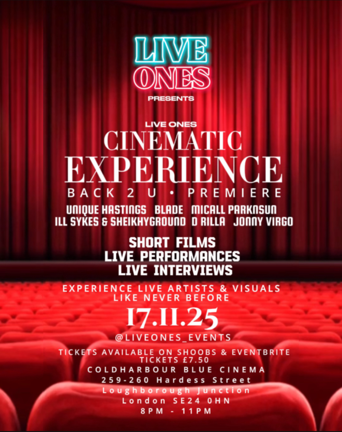 Live Ones Cinematic experience • Back 2 U Premiere 