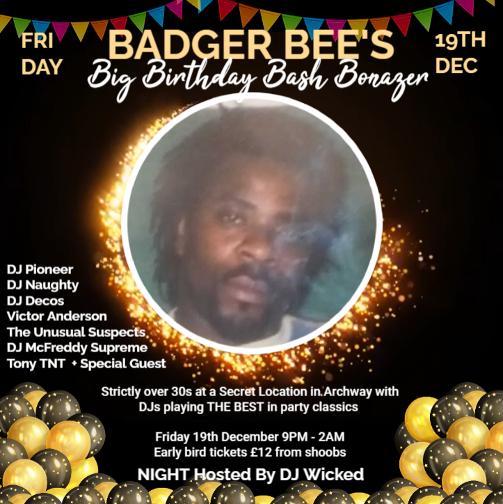 Badger Bee's Birthday Bash Bonazer