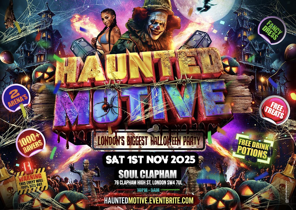 Haunted Motive - London’s Biggest Halloween Party (1000+ Ravers)