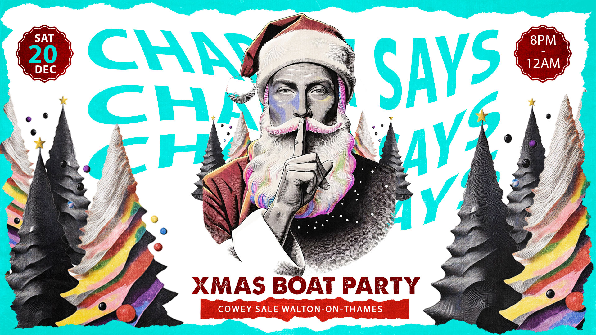 Charley Says Xmas Boat Party 