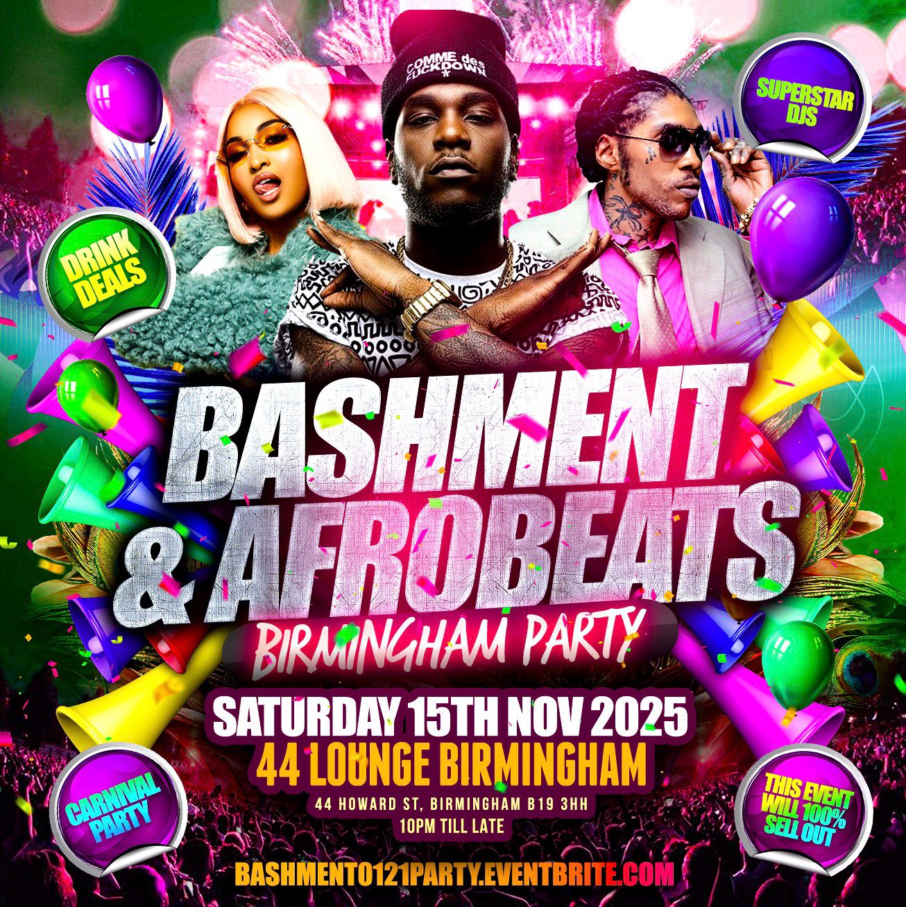 Bashment & Afrobeats Birmingham Carnival Party