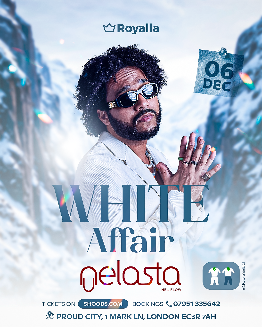 Royalla presents "White Affair" DJ Nelasta