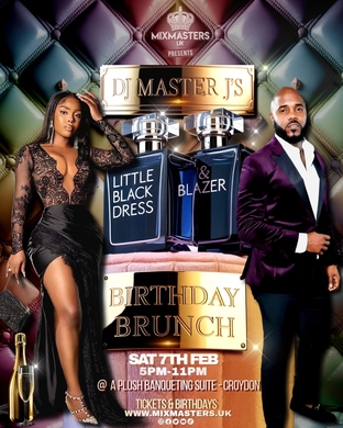 DJ MASTER J'S LITTLE BLACK DRESS & BLAZER BRUNCH