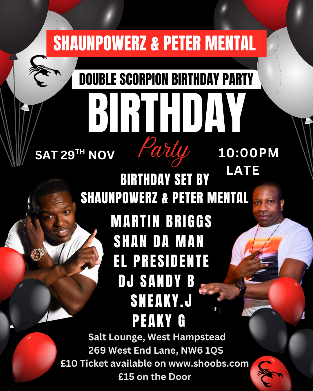 SHAUNPOWERZ & PETER MENTAL - BIRTHDAY Party