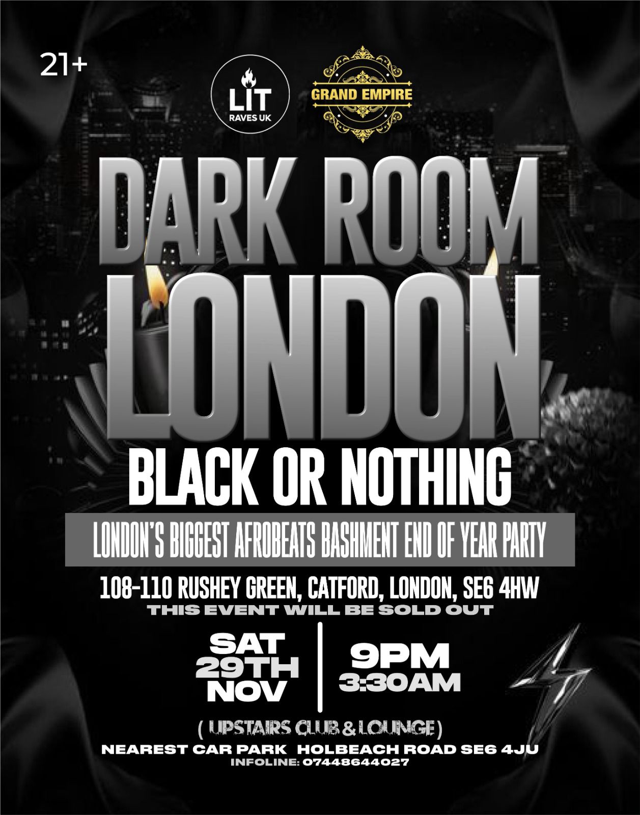 Dark Room London - Black Or Nothing