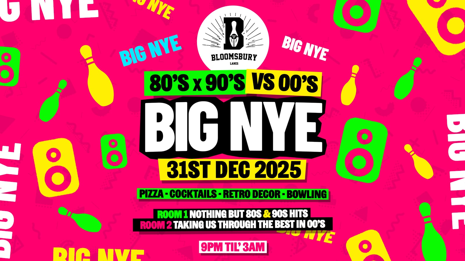 The 80s & 90s VS 00s BIG NYE PARTY