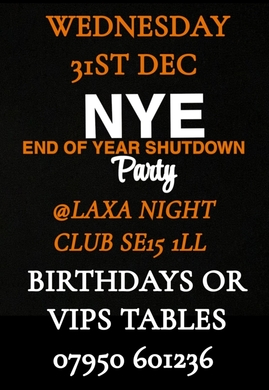 NEW YEARS EVE SHUTDOWN PARTY