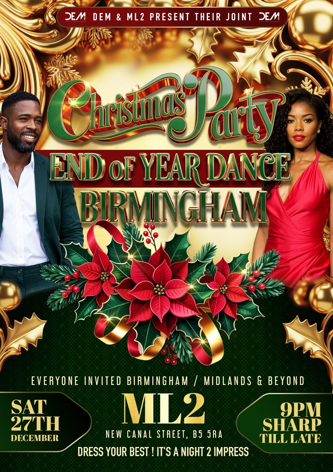 DEM & ML2  Joint CHRISTMAS PARTY / END OF YEAR DANCE BIRMINGHAM