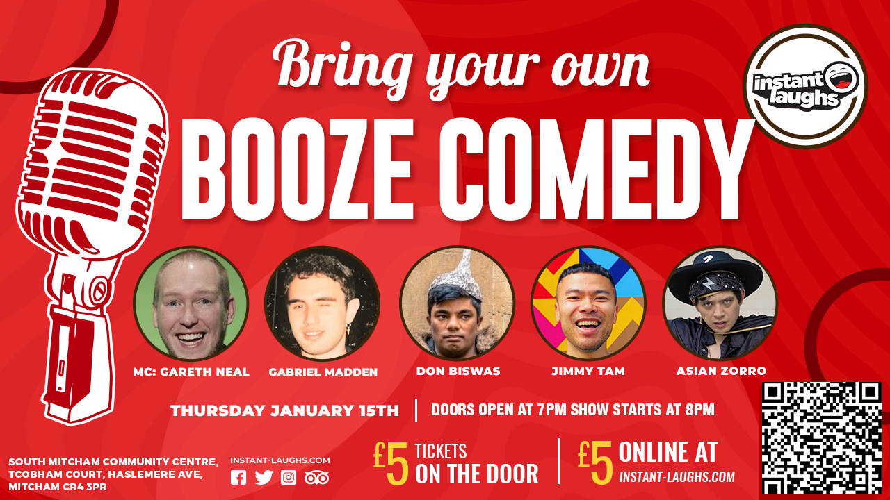 Bring your own booze comedy 