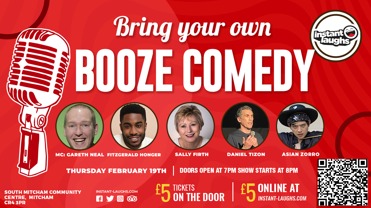Bring your own booze comedy  